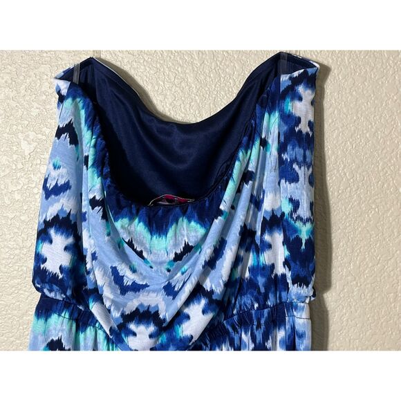 NWT Trixxi Blue Strapless Maxi Dress Beachy Blue Medium MSRP $48 - Picture 6 of 10
